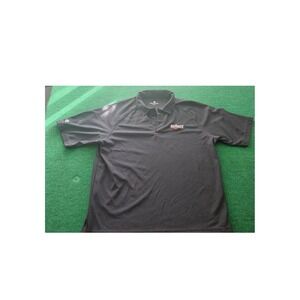 Polo Shirt Mens Large Black Short‎ Sleeve Athletic